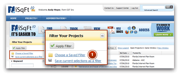 Saved Filters