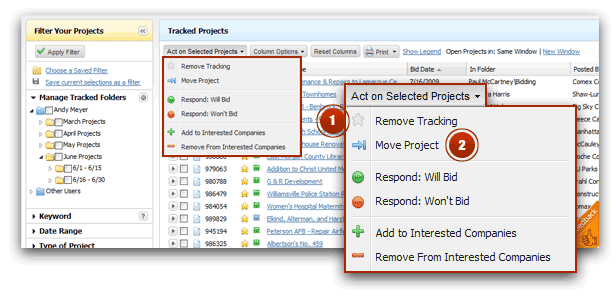 Act on Selected Projects