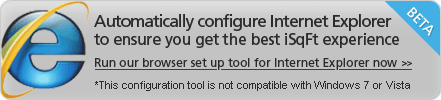 Automatically Configure Internet Explorer for iSqFt