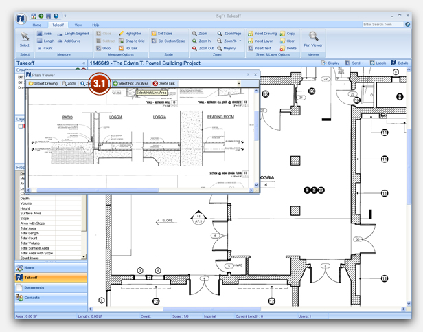If there is a specific part of the drawing or document you want to review later, click on 