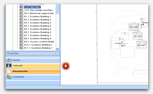 Click on the Takeoff tab located on the lower left side of the iSqFt Takeoff interface